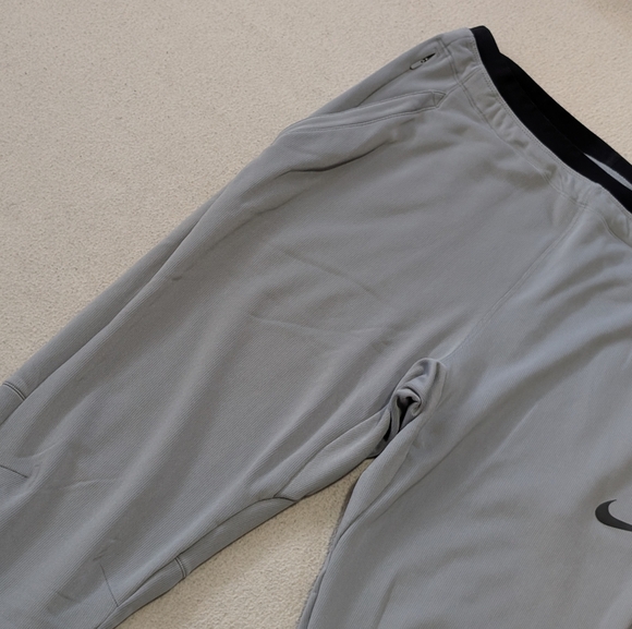 Nike Pro Fleece Dri-Fit Training Pants Joggers Gray CZ2203-073 Men's Large - Picture 4 of 16